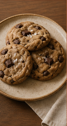 Handmade cookies on a plate