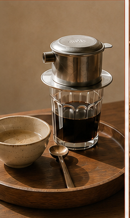 Vietnamese phin coffee